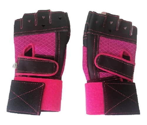 Guantes Para Gimnasio De Piel Color Rosa