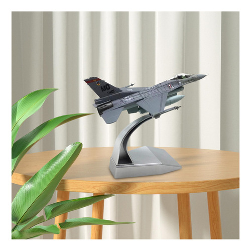 Diecast 1:100 Aircraft Fighter Con Soporte De Exhibición