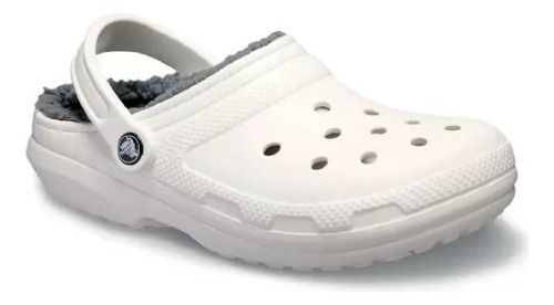 Sandália Crocs Classic Lined Clog T 203 Branco