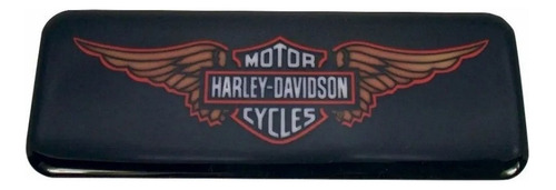 Adesivo Resinado Para Harley Davidson 16527 Cor PRETO/LARANJA