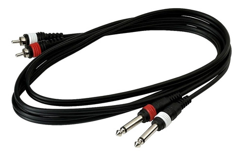 Imagen 3 de 3 de Cable Warwick Rcl20933 D4 2x 6,5 M 2x Rca X 1,8 Metros