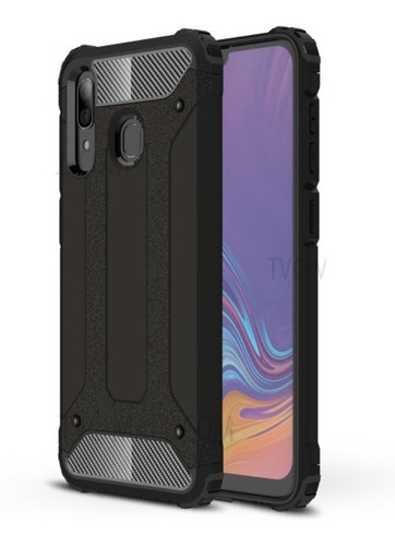 Imagem 1 de 1 de Capa Anti-impacto Hybrid Rugged Para Galaxy A10s - Preta