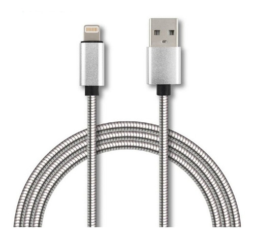 Cable De Metal Lightning A Usb iPhone iPad Carga Rápida