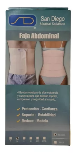 Faja Abdominal Post Parto / Post Operatorio 4 Bandas Talla M