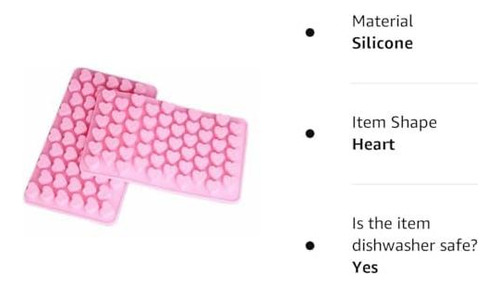 Mini Cubo De Silicona En Forma De Corazón En Forma De Corazó