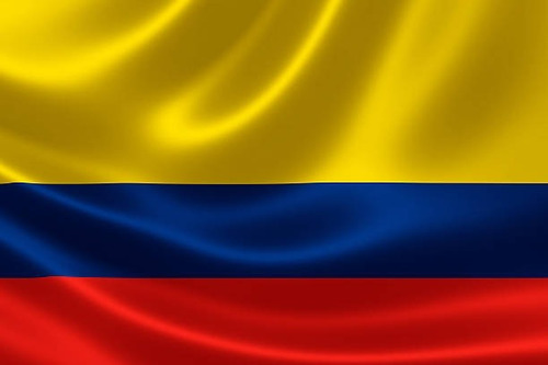 Bandera Colombia 150 X 90 Cms En Tela Satinada Impermeable