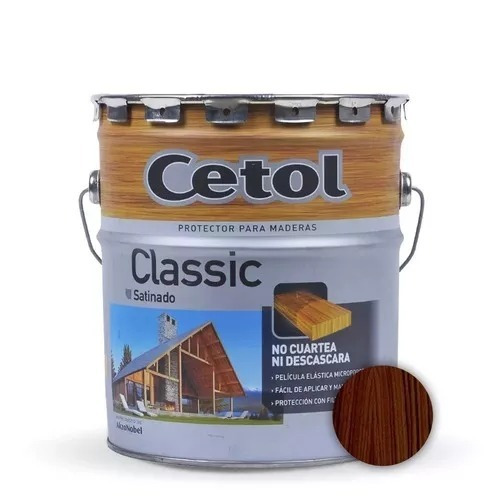 Cetol Classic Satinado 4lt Color Cedro+pincel 10 +  Agustina