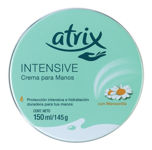  Crema hidratante para manos Atrix Intensive en lata 150mL