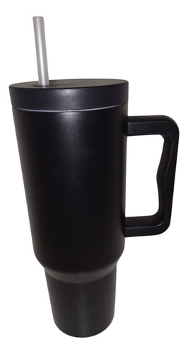 Vaso Quencher 1.2 Litros Térmico Acero Inoxidable Negro Lisa