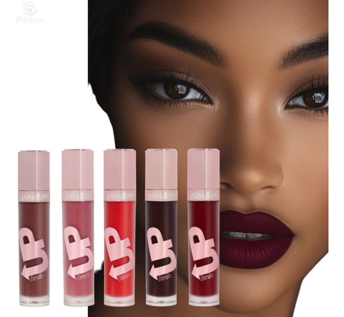 Pink Up Kit De 5 Labiales Ultimate De Larga Duración Kit Mud Blush Coral Mauve Roast