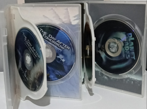 Dvd Planeta Dos Macacos Duplo + O Dia Depois De Amanhã Duplo (Usado)