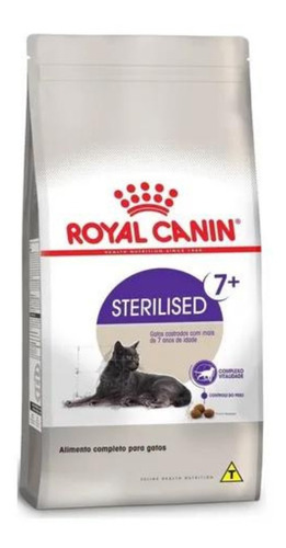 Ração P/gato Royal Canin Castrados Sterilised 7+ 4kg