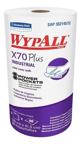 Paño Wypall X-70 Plus Blanco 88 Hojas- Wypall