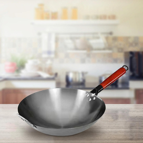 C-f Sartén Wok Wok De Fondo Redondo Wok De Cocina General