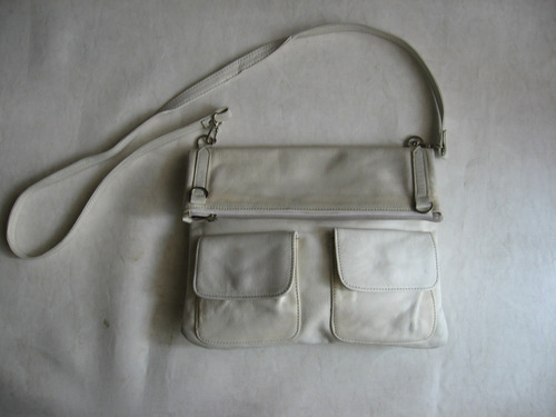 Cartera-morral, Oz Orifaz, Cuero Blanco 