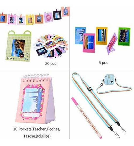 Instax Mini 9 Accesorio S Para Fujifilm 8 8+ Camara Funda 64
