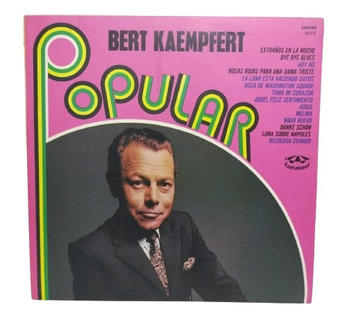 Bert Kaempfert Popular. Lp La Cueva Musical