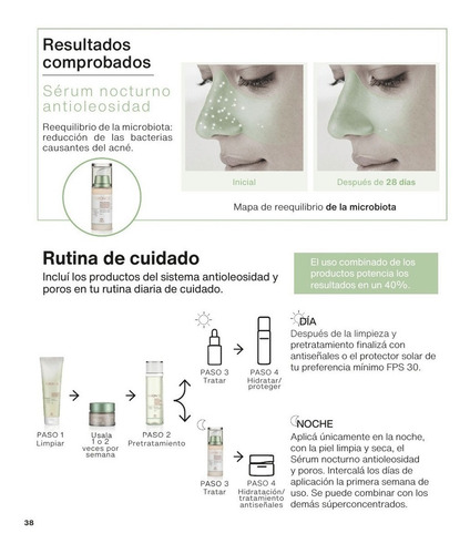 Imagen 3 de 3 de Natura Chronos Sérum Nocturno Antioleosidad Y Poros