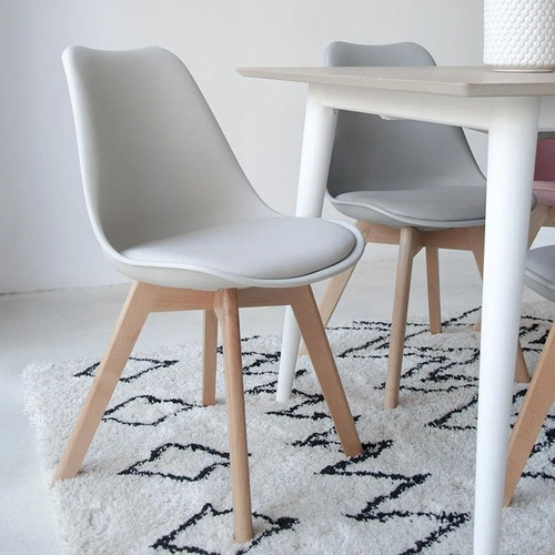 Silla Eames Tulip De Comedor Nordica 4 Unidades - Hot Sale