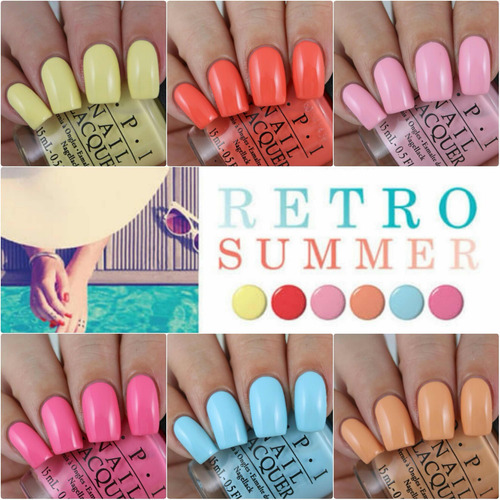 Estuche De Esmaltes Opi Mini Retro Summer Colección