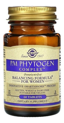 Solgar | Pm Phytogen Complex | 60 Tablets | Importado | Usa