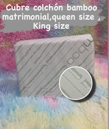 Cubre Colchón Impermeable Bamboo King Size Super Calidad