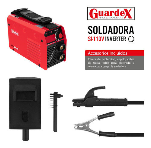 Soldadora inverter Guardex SI-110V 110V