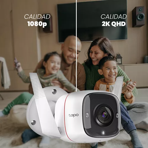 Camara de Seguridad WiFi TP-LINK Tapo C510W 3MP Exterior 2K 2.4GHz hasta 8  dias de respaldo en grabación