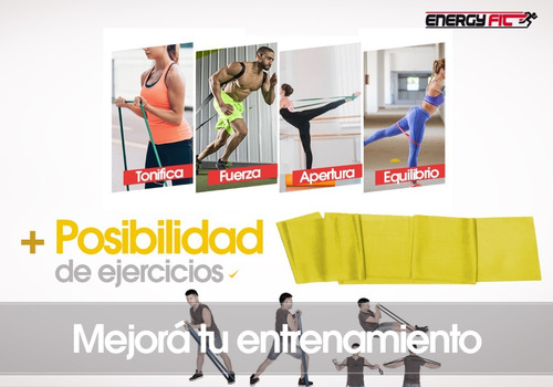 Imagen 5 de 10 de Banda Elastica 150cm Medium Theraband Ejercicio Fitness Yoga