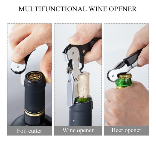 Abridor De Botellas De Vino, Paquete 4 Abridores De Botellas