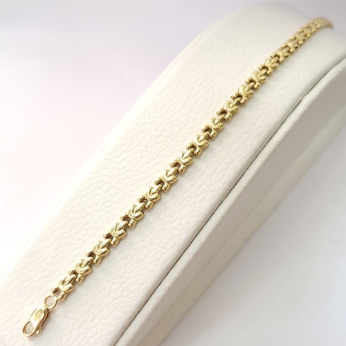 Imagen 1 de 2 de Pulsera Diseño Italy Oro 18kts/750 6,3grs 19,5x0,5cm Brumat