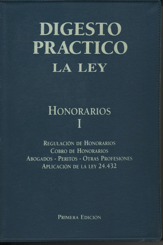 Digesto Práctico La Ley - Honorarios - 2 Tomos