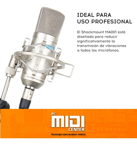 Imagen 4 de 8 de Shockmount Araña Alctron Ma001 Para Microfono Condenser 49mm