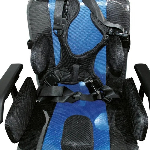 Silla De Ruedas Infantil Pci Anti Volcaduras S700 Handy Color Negro