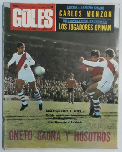 Revista Goles N° 1165 - Independiente River 1971