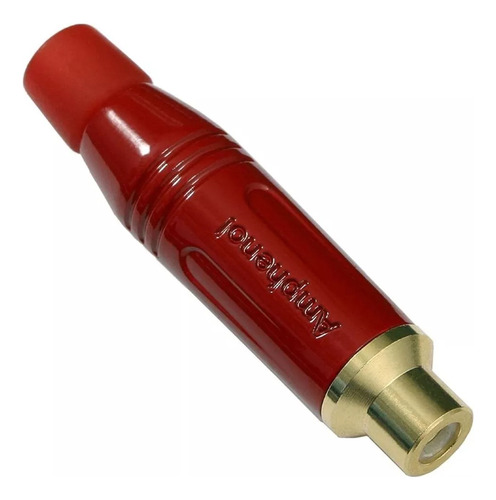 Ficha Amphenol Rca Hembra Rojo Acjr Red Colores Neutrik