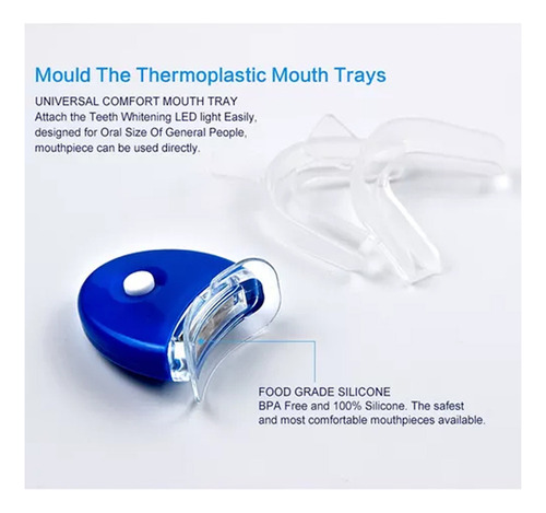 Ggy Luzes Led Para Dentes Com Kit Gel Clareador Dental