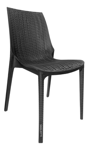 Imagen 4 de 6 de Silla Ratan Plastica Reforzada Harmony Apilable Calidad X4