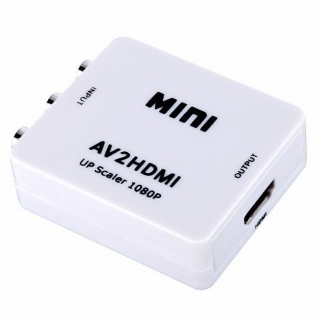 Adaptador Conversor Convertidor Rca A Hdmi Video 1080 P