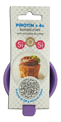 Pirotin Silicona Molde Muffin X 4u Siosi Pettish Online Vc