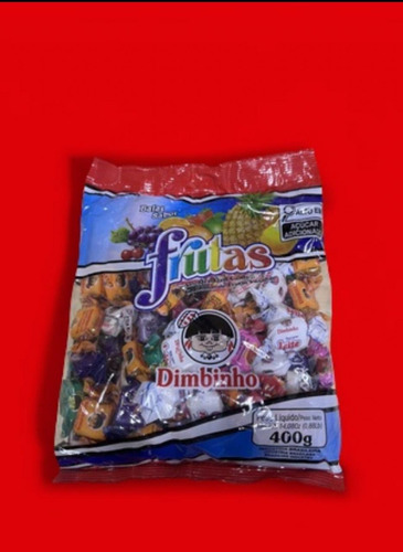 Pacote Bala Dimbinho Frutas 400g - Dimbinho