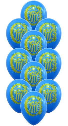 Globos Rosario Central Impresos X 10u