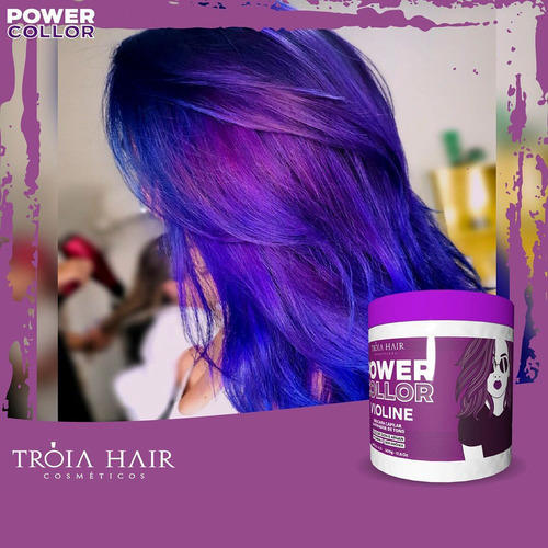 Imagem 5 de 6 de 7 Unidades Máscara Tonalizante Power Color Tróia Hair 500gr