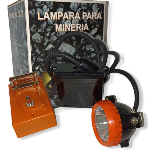 Linterna Para Mineria Lampara Recargable Kl6lm-c Alto Brillo