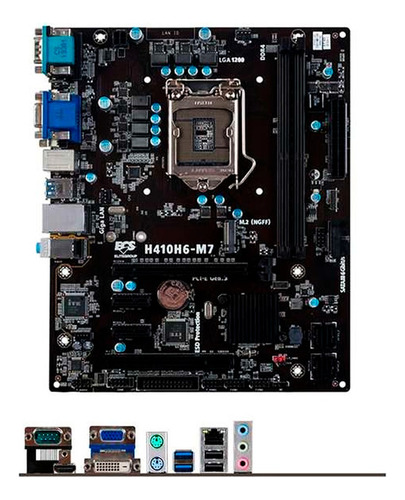 Mainboard Ecs H410h6-m7 10ma Gen. Socket 1200 Hdmi Ssd M.2