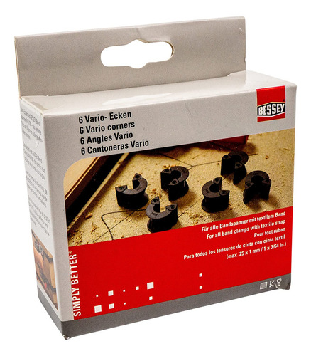 Placas angulares Bessey Vac-6 para abrazaderas angulares variables