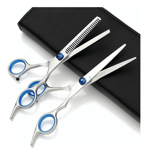Imagen 6 de 7 de Set 10 De Tijeras Cortar Cabello De Peluquería Profesional