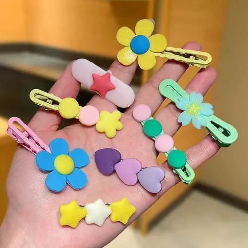 56pcs Presilhas De Cabelo Florais Fofas Para Meninas ! | MercadoLivre