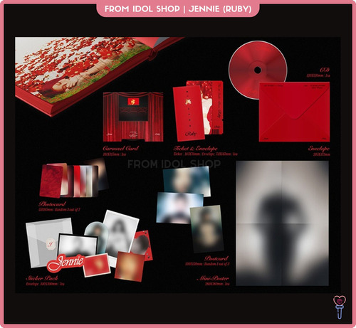 Jennie ( Blackpink ) Set Album Ruby - Photobook Original