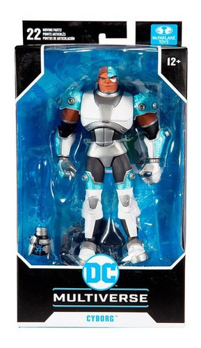 Muñeco Figura Dc Multiverse Animado Cyborg Coleccionable